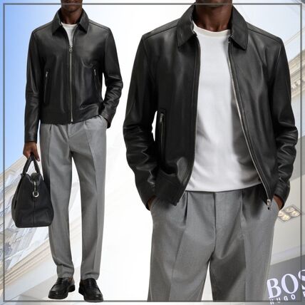 ライダース Hugo Boss(ヒューゴボス) レザージャケット(メンズ) - 海外