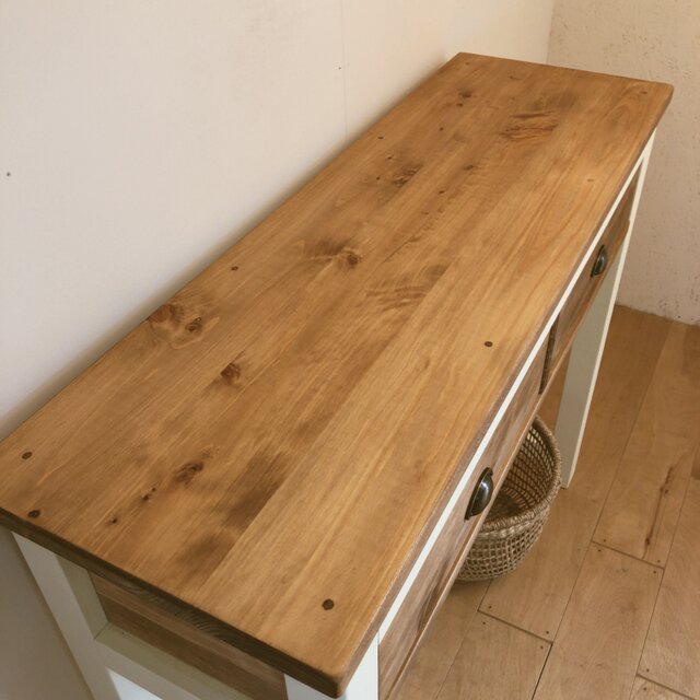 na 229. W90 カウンターテーブル 引き出し 木製 デスク 作業台