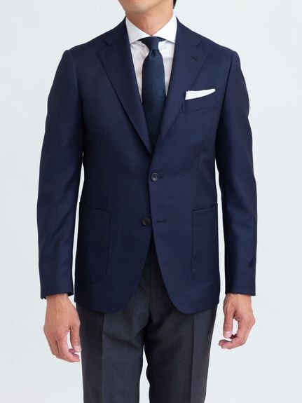 CANONICO｜21micron】ウールジャケット｜ネイビー（ジャケット