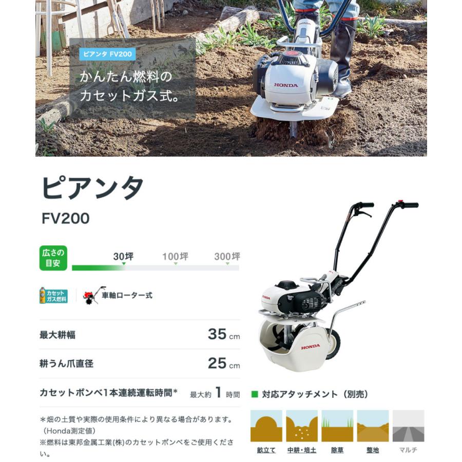 ホンダ（HONDA） 「3月1日はP5倍」耕運機 小型 家庭用 ガス式 ピアンタ