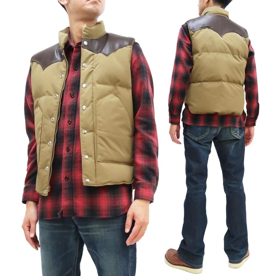 SUGAR CANE シュガーケーン ダウンベスト Sugar Cane レザーヨーク