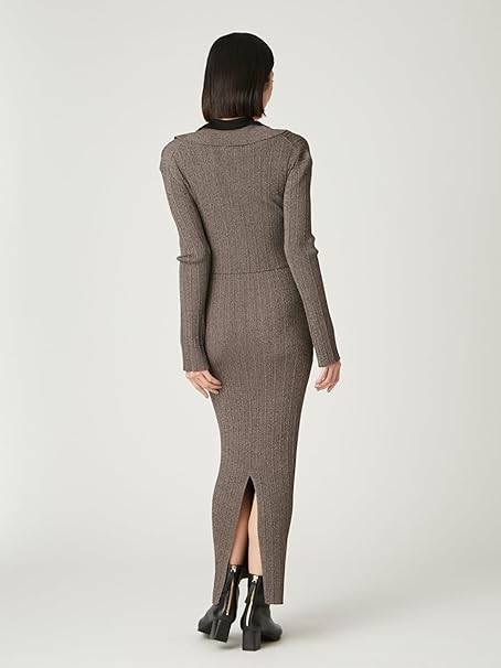 Amazon.co.jp: [フレイ アイディー] ポロカラーアンサンブルリブニット