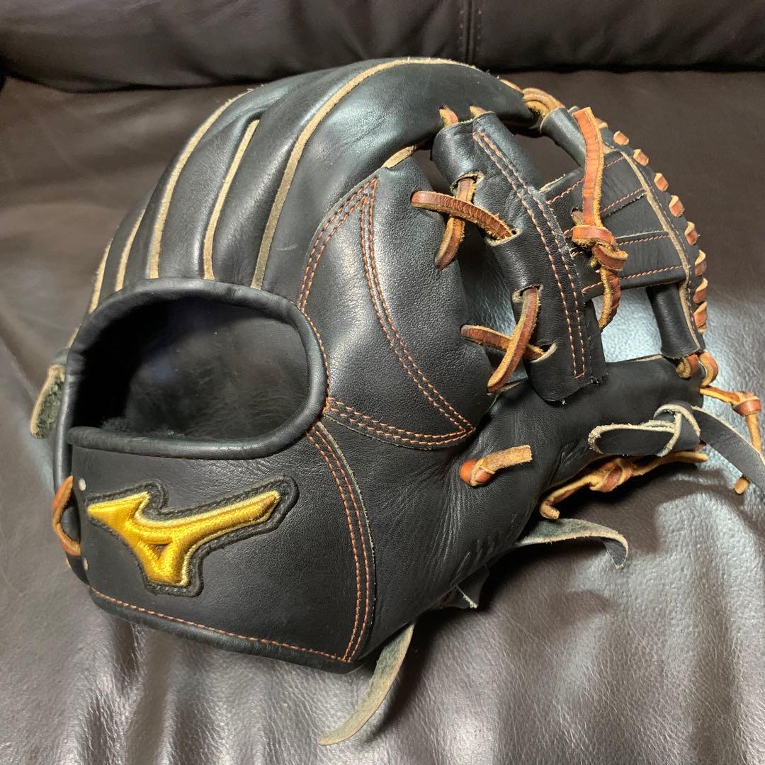 Mizuno Pro 硬式内野手用グローブ 黒 Mizuno Pro ミズノプロ 硬式グローブ 内野用 坂本型 サイズ10 ブラック
