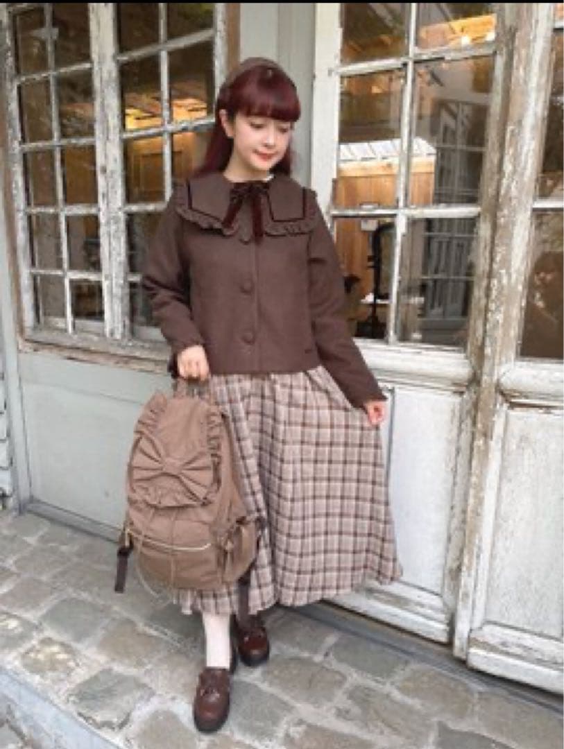 青木美沙子 しまむら しまみさ ショートコート ブラウン 3L - メルカリ